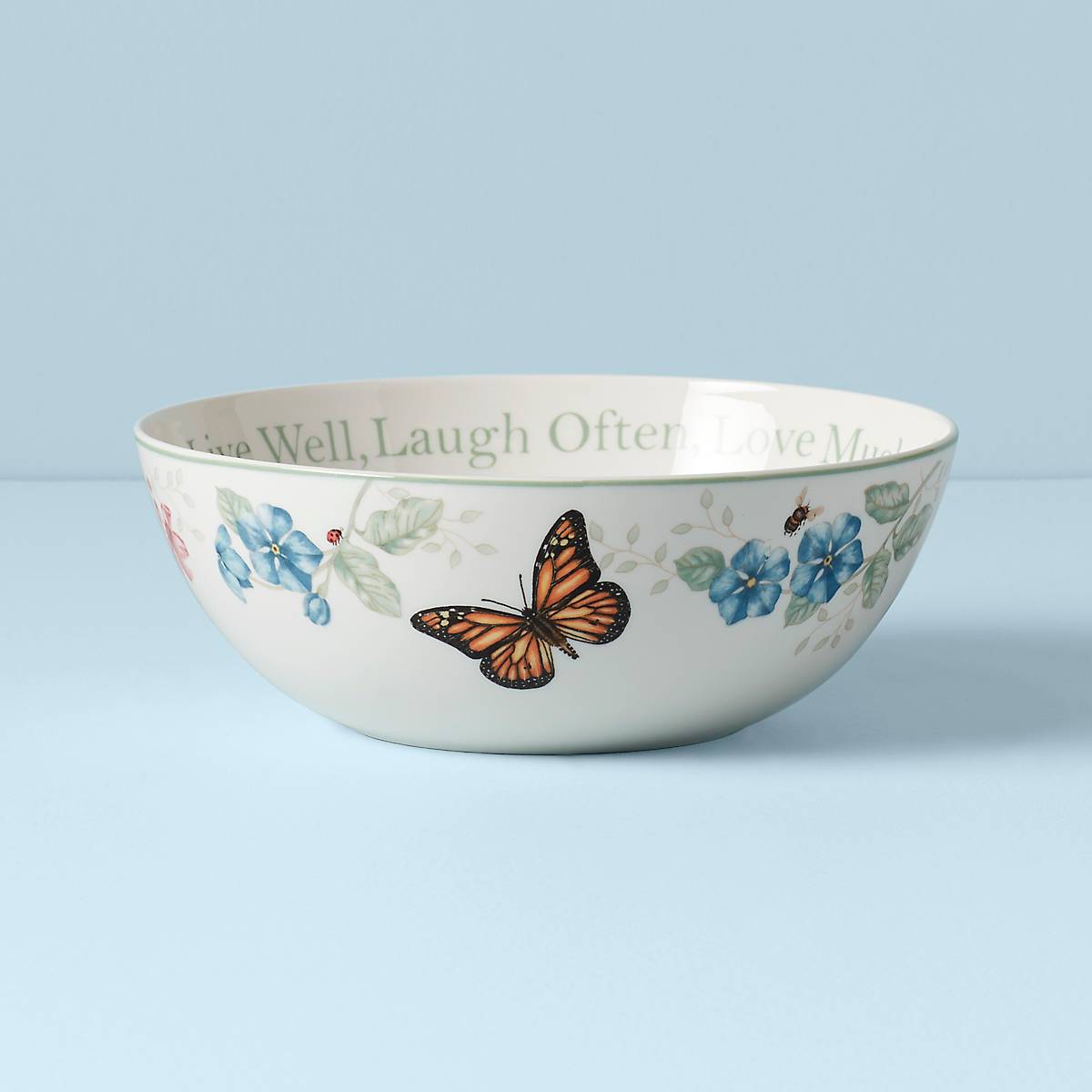 Inspirational Floral Large Serving Bowl - Image 2
