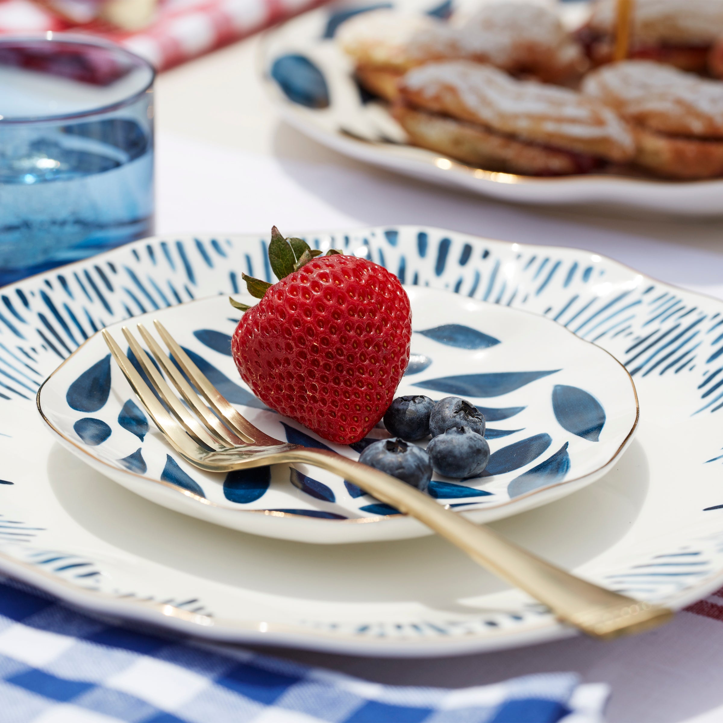 Modern Pattern Tidbit Decorative Plates, Set of 4 - Image 3