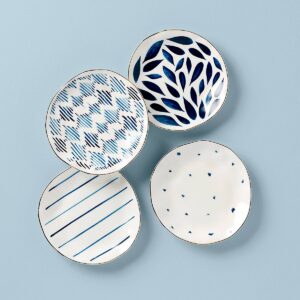 Modern Pattern Tidbit Decorative Plates, Set of 4