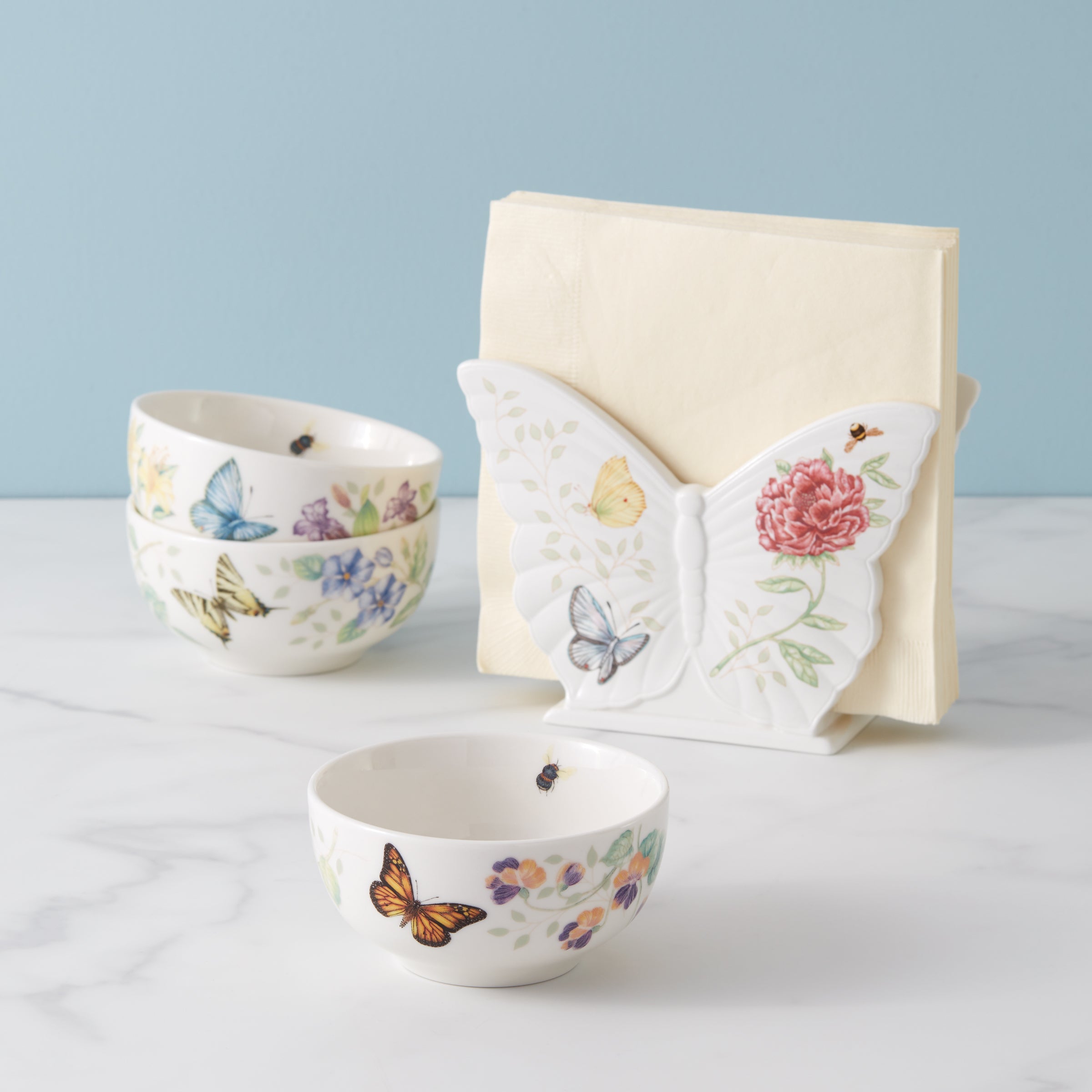 Floral Mini Bowl Set, 3-Piece - Image 2