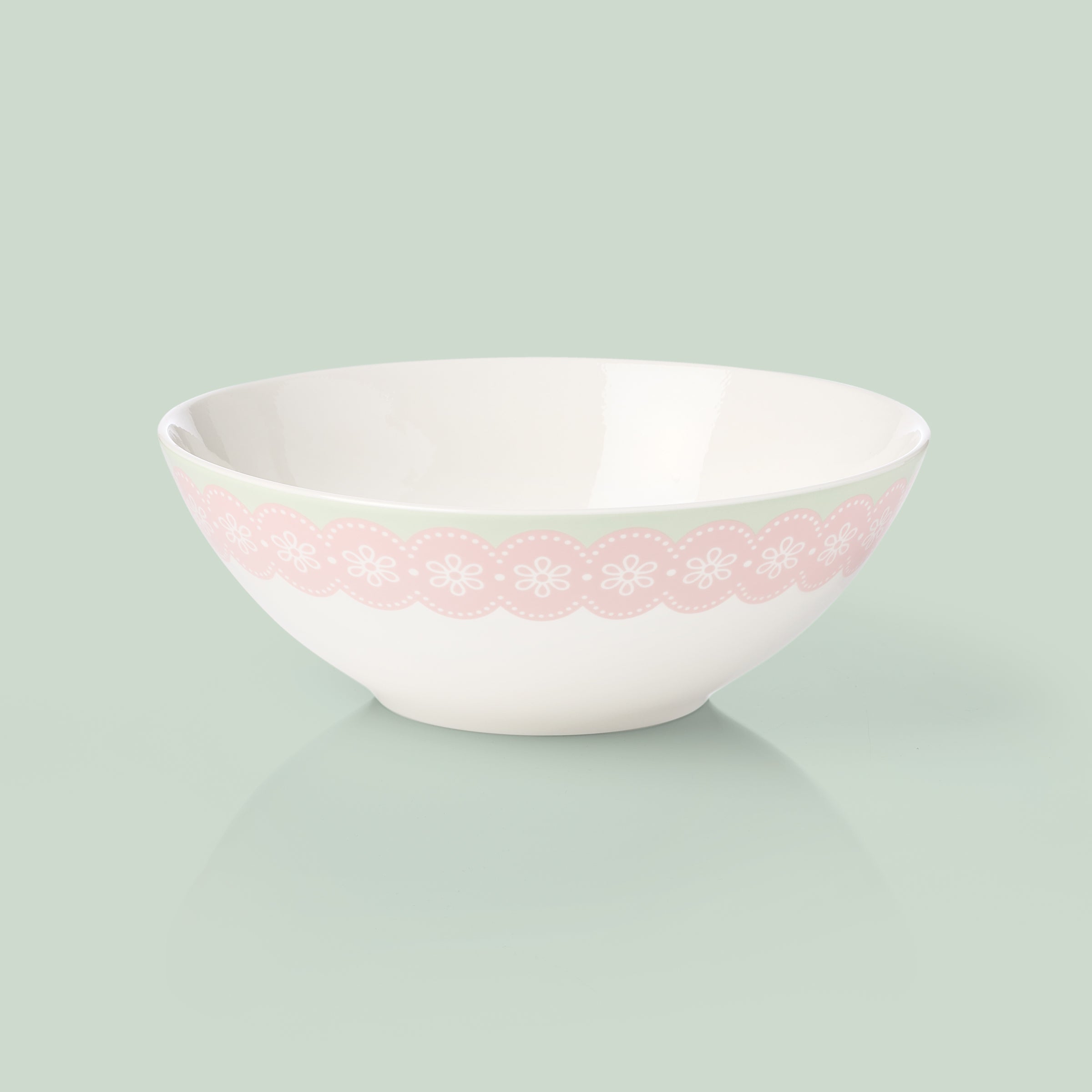 Bunny Floral Serving Bowl - Image 2