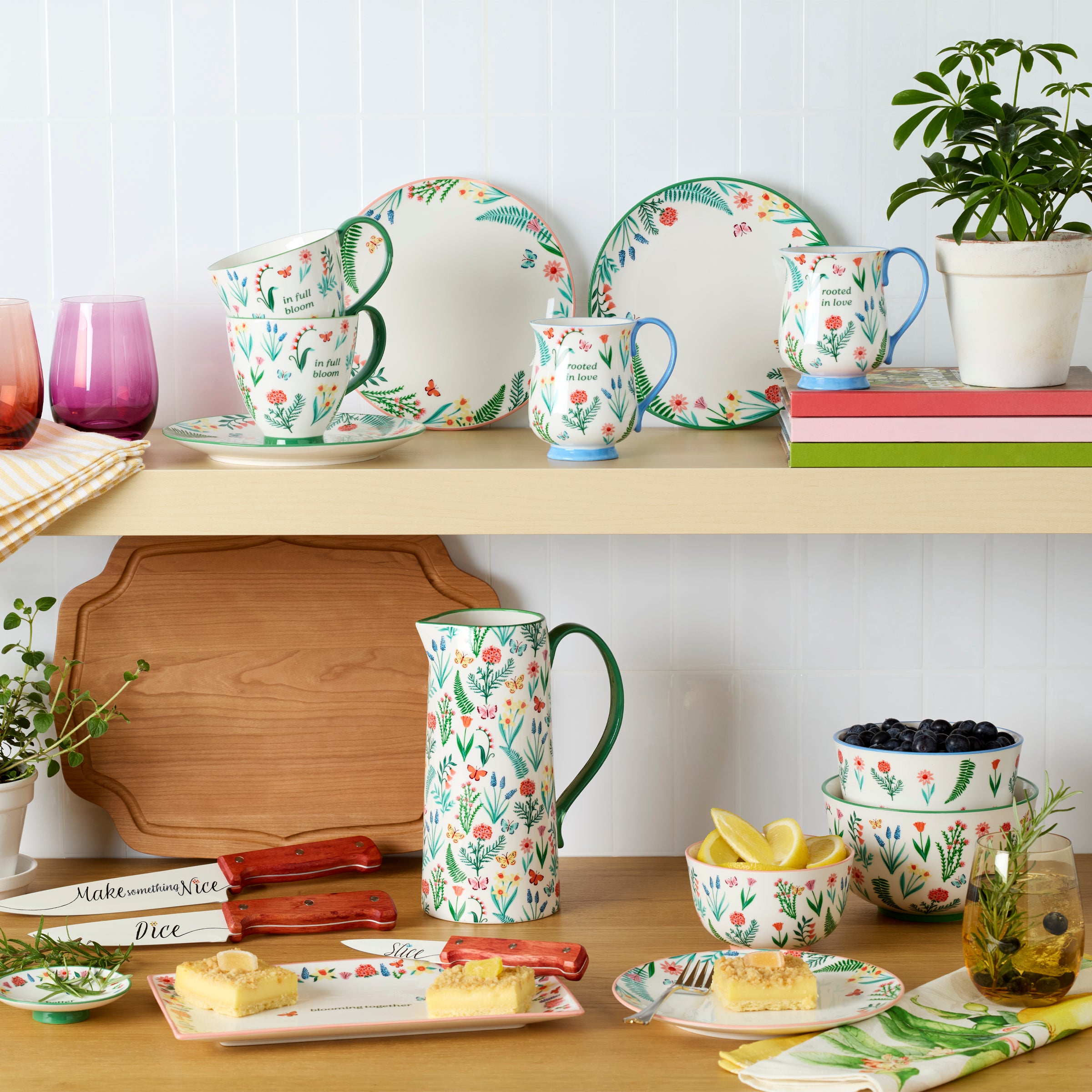 Spring Floral Nesting Bowl Set, 3-Piece - Image 5